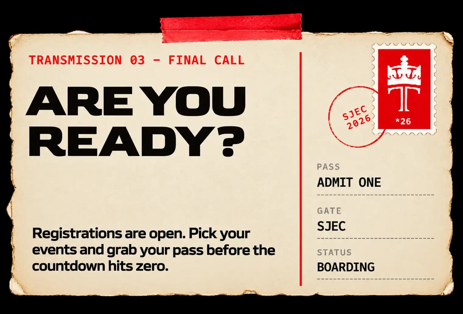 Transmission 03 — Are you ready?